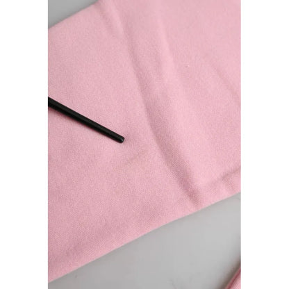 Philippe Model Pink Cotton Logo Print Long Sleeves Pullover Sweater