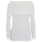 Yes Zee White Viscose Sweater YE-13725-L