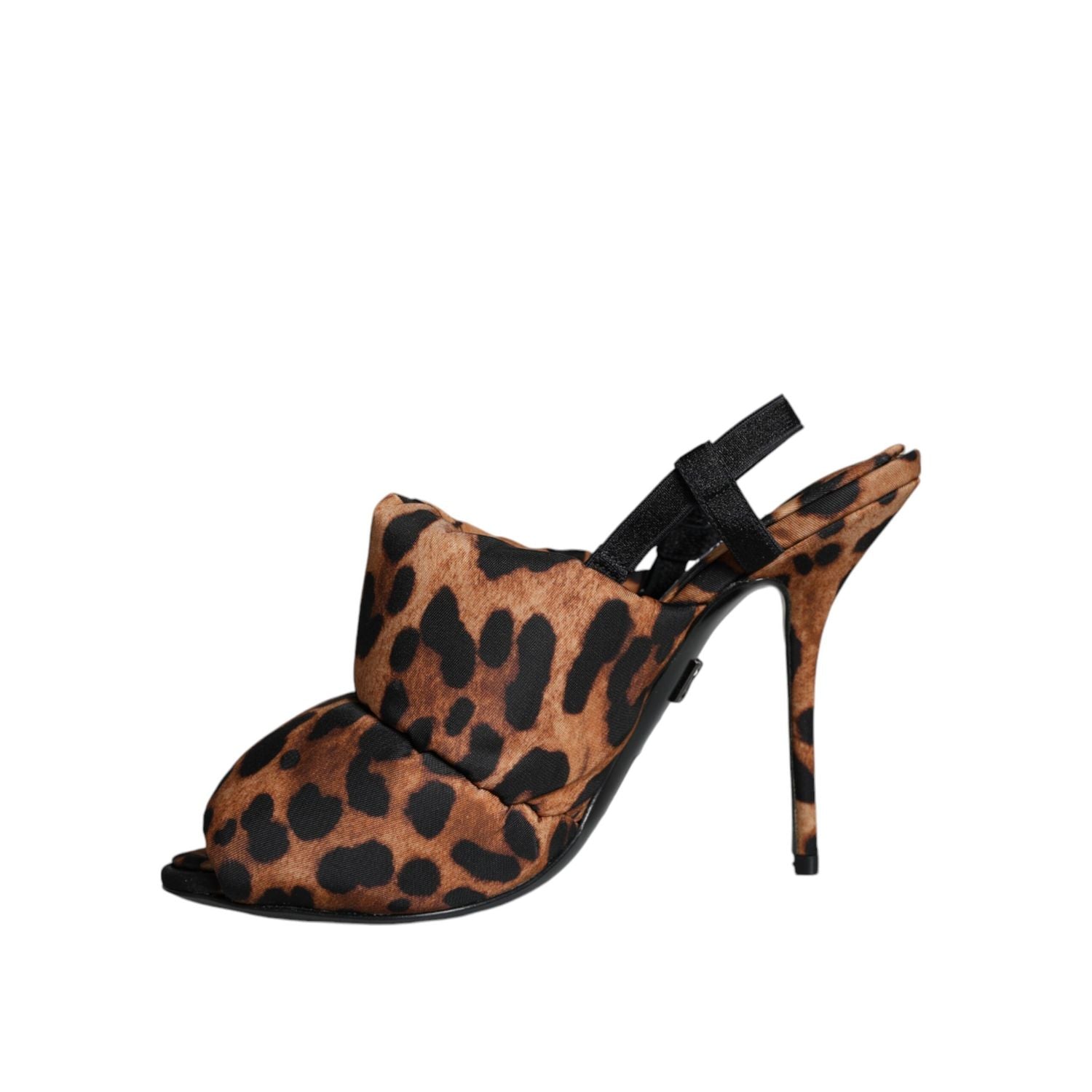 Dolce & Gabbana Brown Leopard Keira Slingback Sandals Shoes