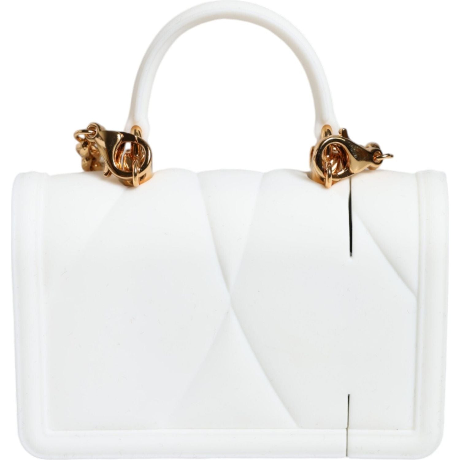 Dolce & Gabbana White Silicone Devotion Heart Cover Hand Bag Airpod Case