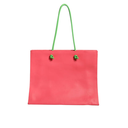 Alberta Ferretti Pink Leather Weekend Wednesday Shopping Tote Bag