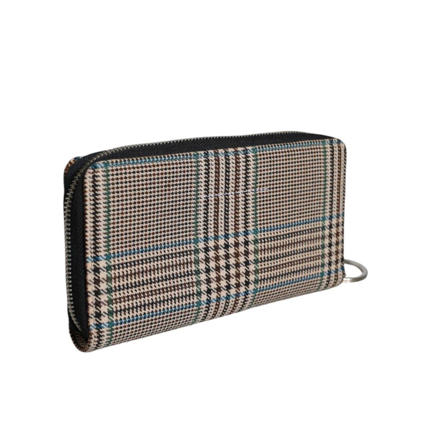 MM6 Maison Margiela Multicolor Houndstooth Continental Zip Around Clutch Wallet