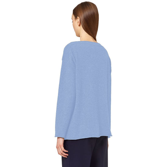 Alpha Studio Light Blue Cashmere Women Sweater AL-13841-IT38|XS