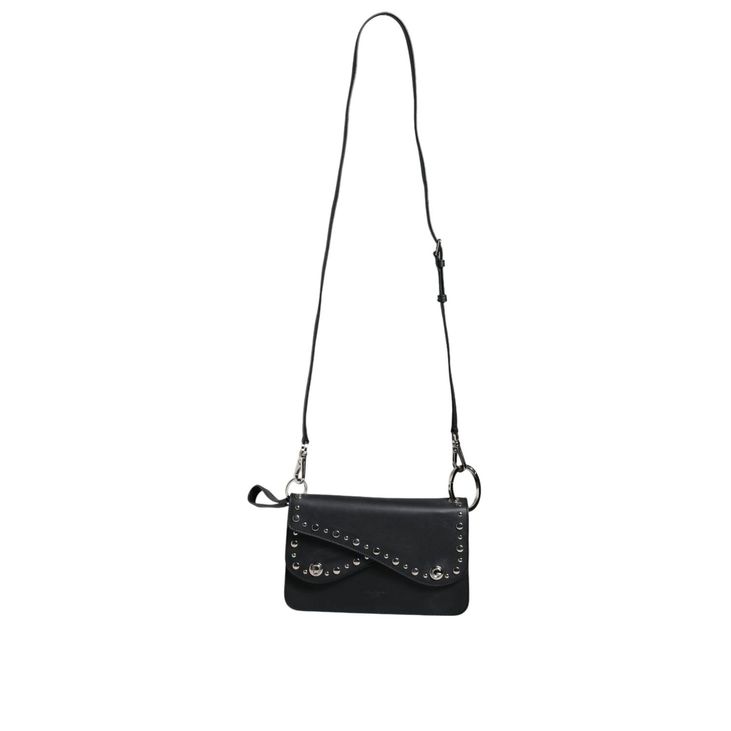 Dolce & Gabbana Black Small Leather Studded Shoulder Crossbody Bag Dolce & Gabbana