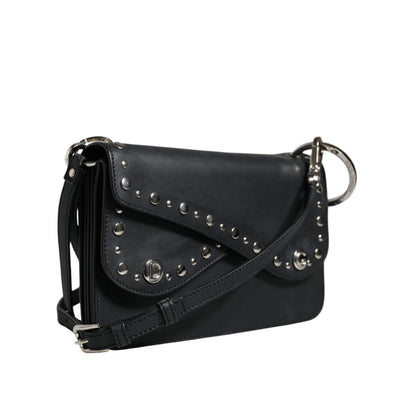 Dolce & Gabbana Black Small Leather Studded Shoulder Crossbody Bag Dolce & Gabbana