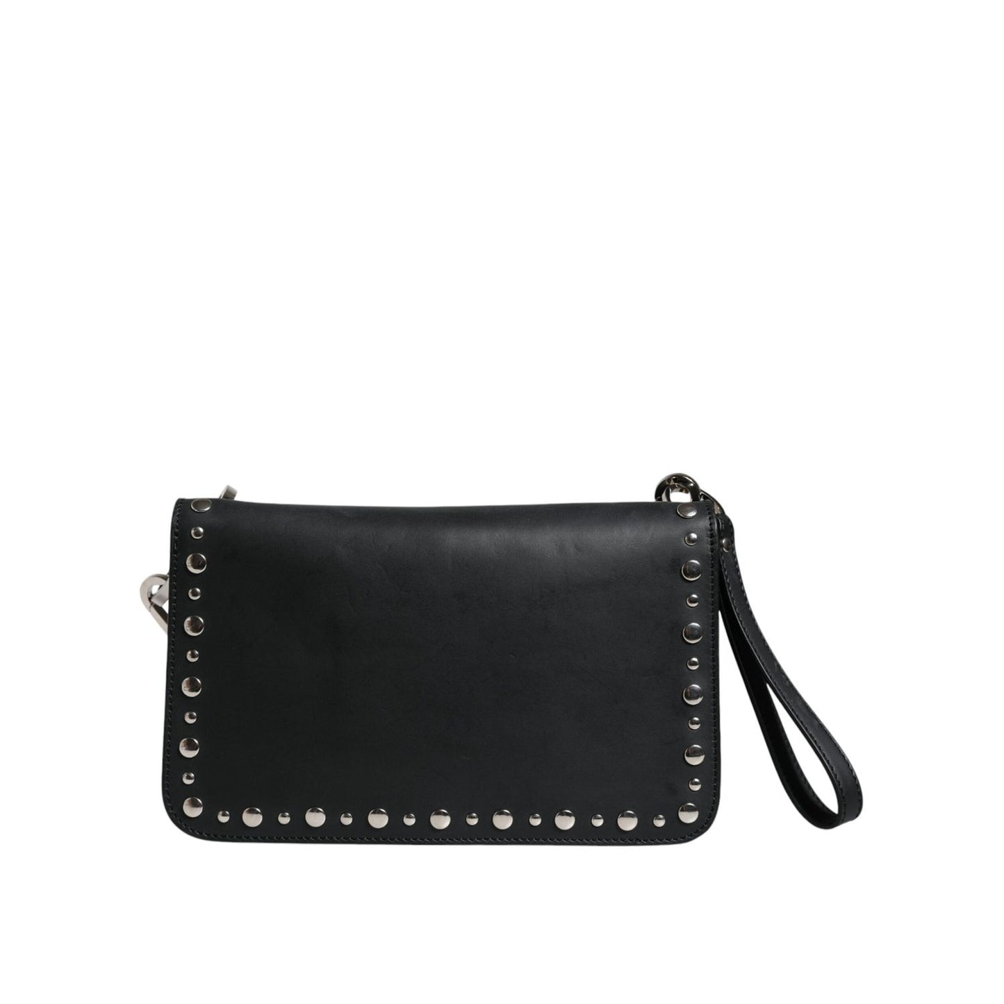 Dolce & Gabbana Black Small Leather Studded Shoulder Crossbody Bag Dolce & Gabbana