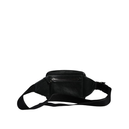 Dolce & Gabbana Black Leather LED Logo Belt Waist Fanny Pack Bag Dolce & Gabbana