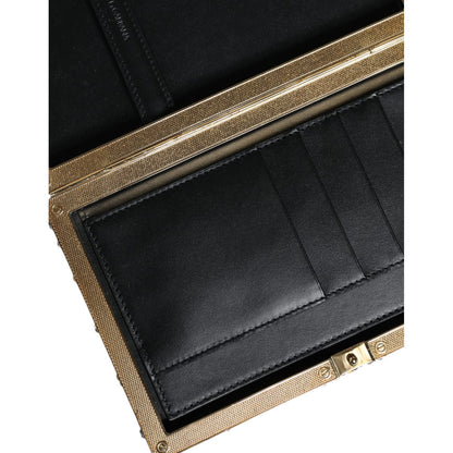 Dolce & Gabbana Silver Sequined Clutch Evening Crossbody Bag Dolce & Gabbana