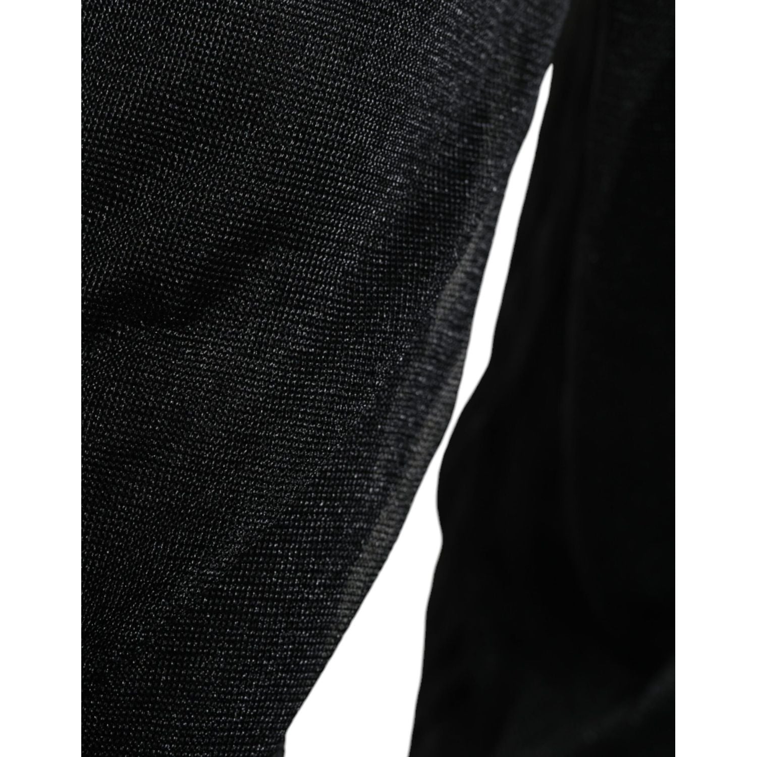 Dolce & Gabbana Black Polyester Pullover Sweatshirt Sweater