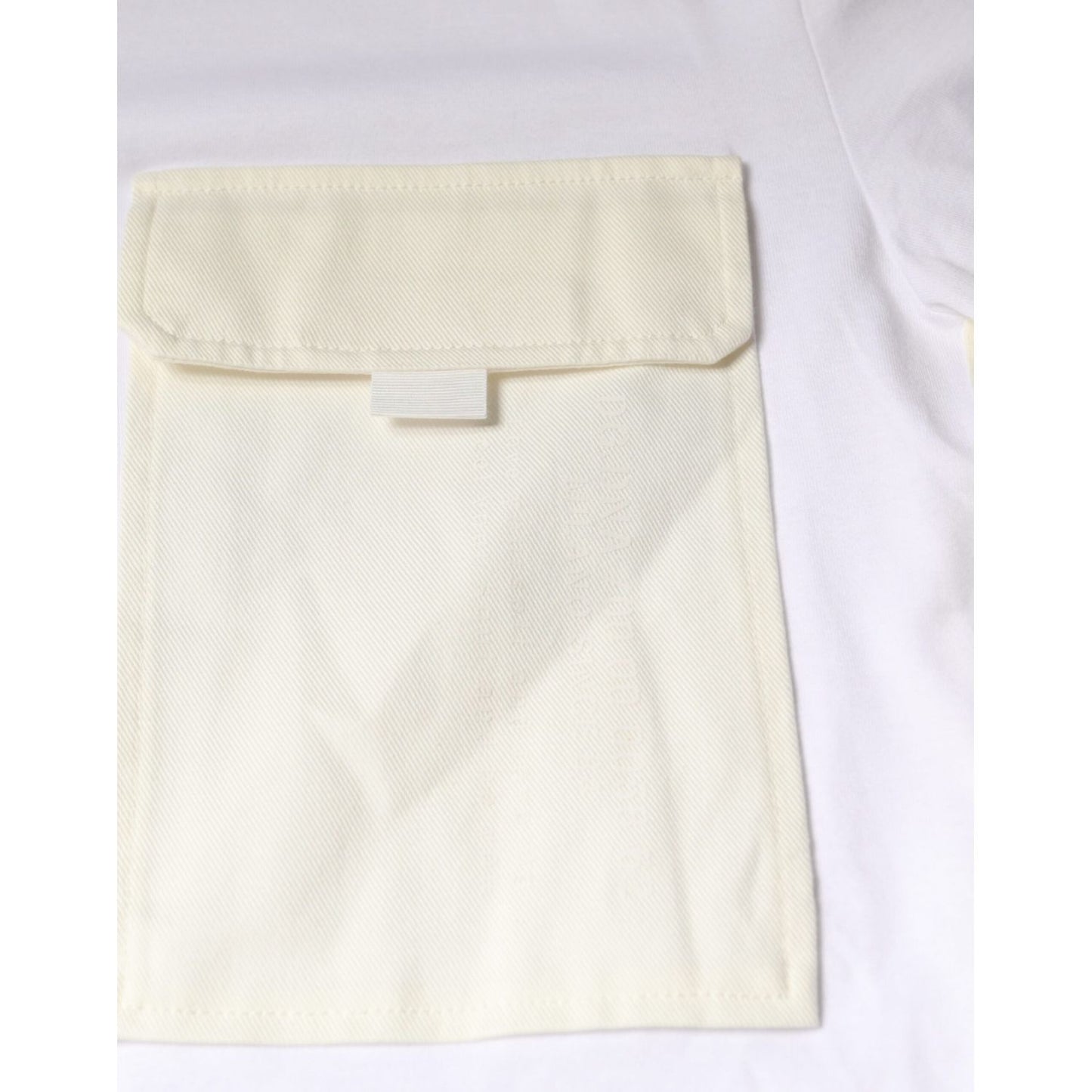 Dolce & Gabbana White Cotton Pocket Short Sleeves T-shirt