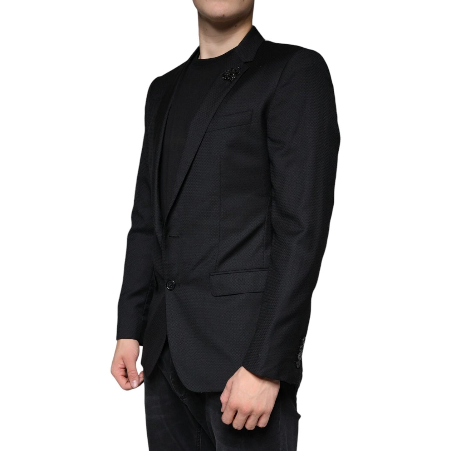 Dolce & Gabbana Black MARTINI Bee Single Breasted Blazer