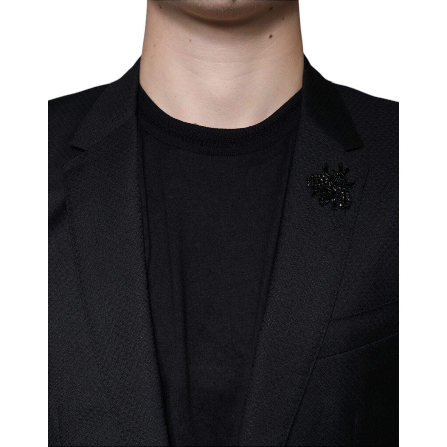 Dolce & Gabbana Black MARTINI Bee Single Breasted Blazer