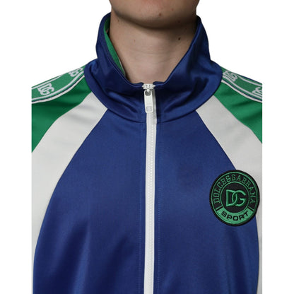 Dolce & Gabbana Multicolor Polyester Full Zip Bomber Jacket