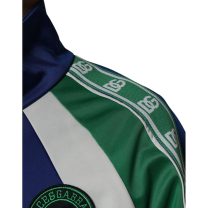 Dolce & Gabbana Multicolor Polyester Full Zip Bomber Jacket