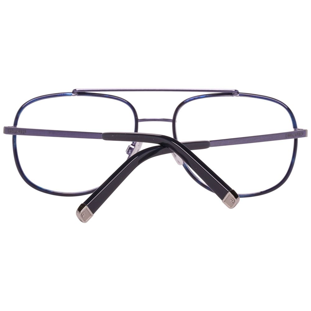 Dsquared² Blue Metal Frames eyeglasses with impact protection and silicone strap for secure fit.