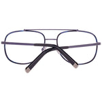 Dsquared² Blue Metal Frames eyeglasses with impact protection and silicone strap for secure fit.