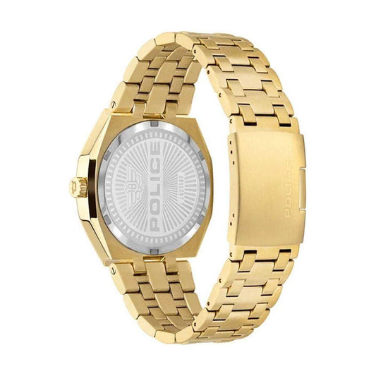 Police Gold Stainless Steel Watch POPEWJG2110703AC