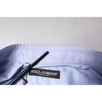 Dolce & Gabbana Light Blue Cotton Men Dress Formal Shirt TSH84708-37