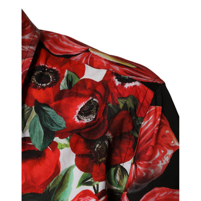 Dolce & Gabbana Multicolor Anemone Button Down Casual Shirt