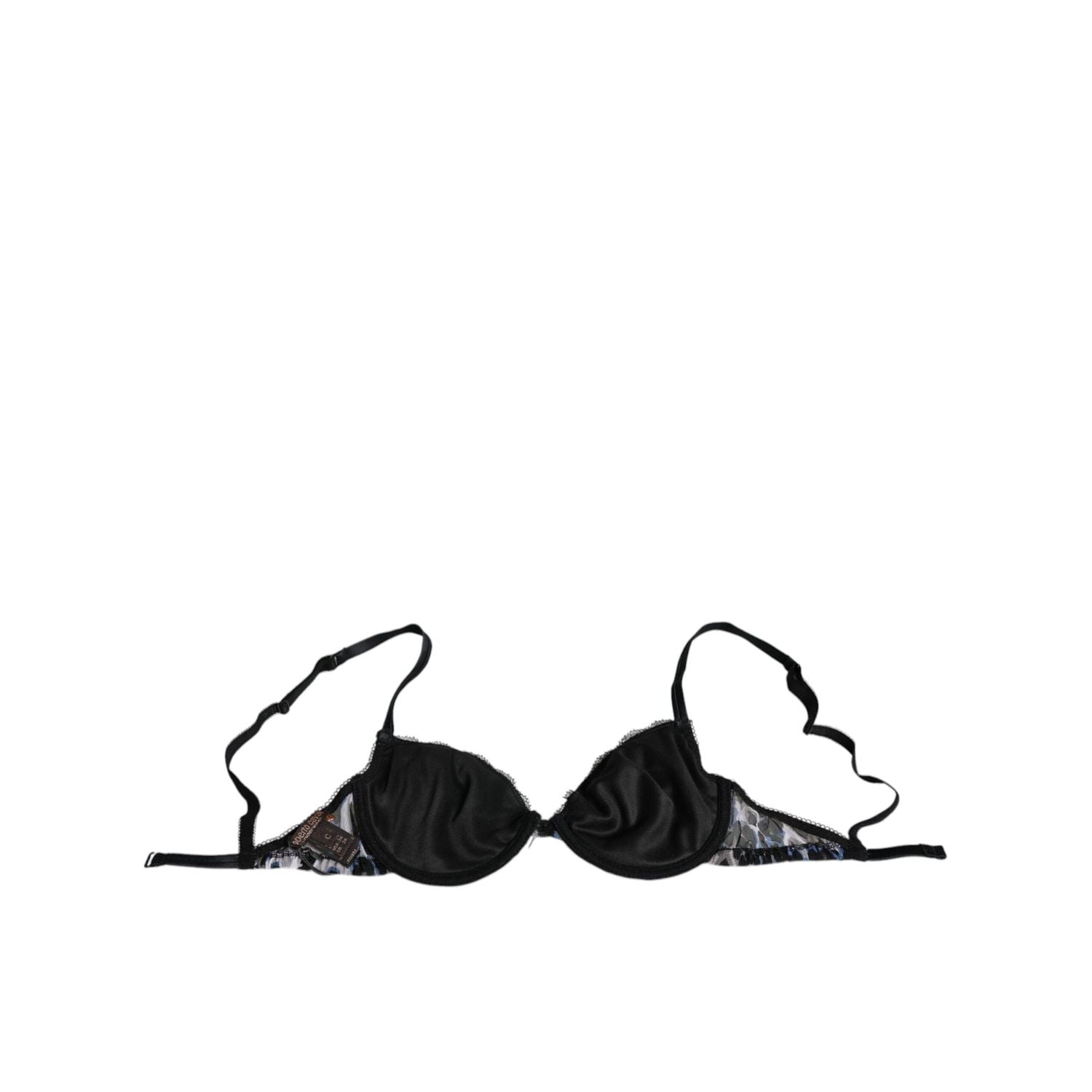 Roberto Cavalli White Leopard Push Up Reggiseno Bra Underwear