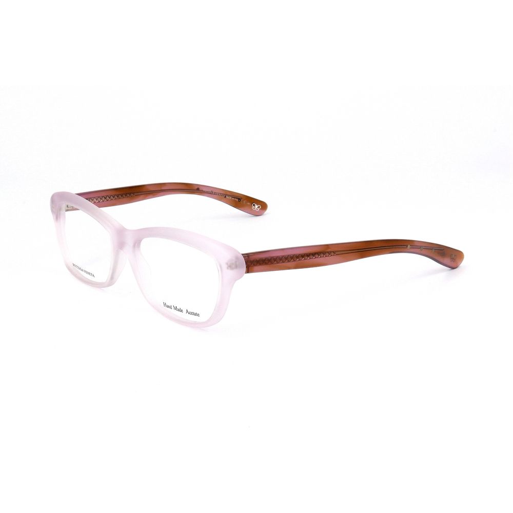 Bottega Veneta Bicolor Acetate Glasses (Frames) in Lilac Havana Pink with 52/15/140mm dimensions