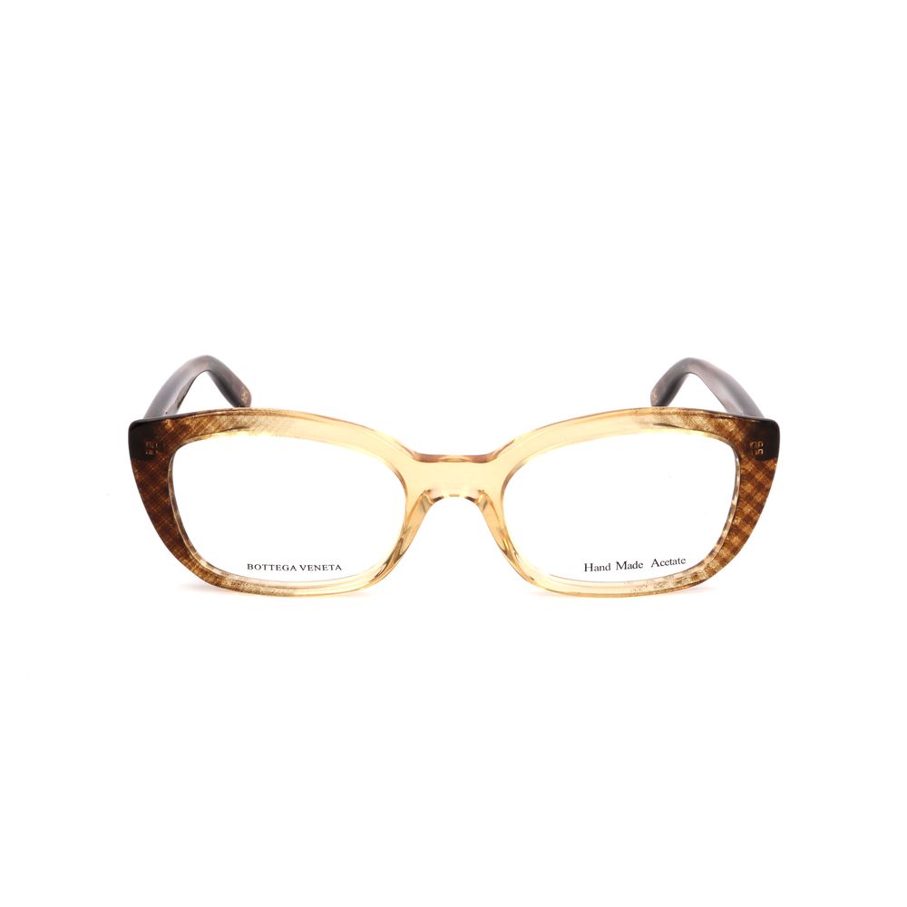 Bottega Veneta Bicolor Acetate Glasses (Frames) with brown dotted design, size 50/19/140mm.