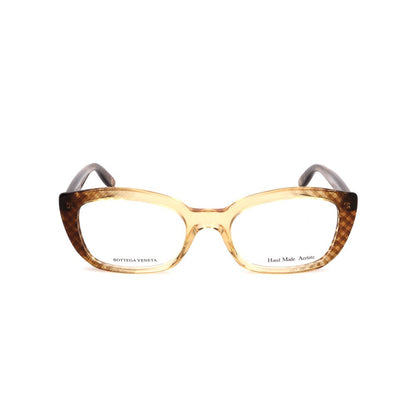 Bottega Veneta Bicolor Acetate Glasses (Frames) with brown dotted design, size 50/19/140mm.