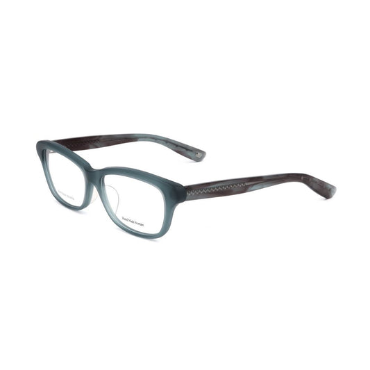 Bottega Veneta Bicolor Acetate Glasses (Frames) in semi-matte blue and blue havana, 52/14/0 mm, acetate material.