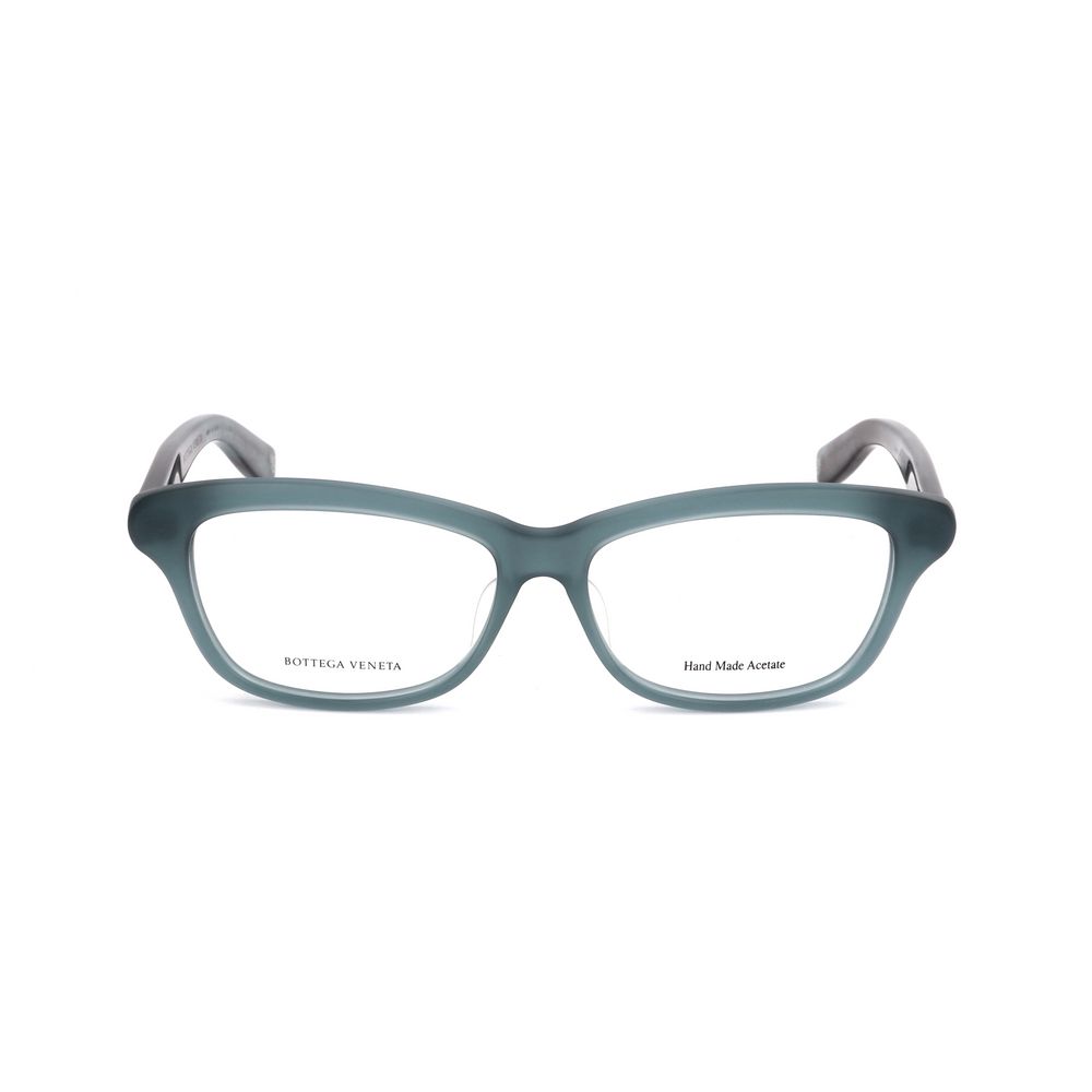 Bottega Veneta Bicolor Acetate Glasses (Frames) in semi-matte blue and blue havana, acetate material, 52/14/0 mm dimensions.