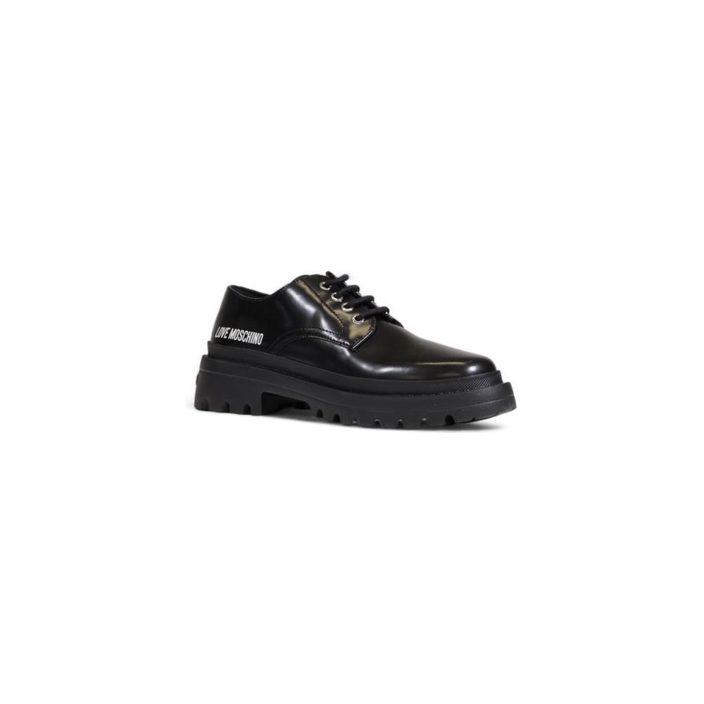 Love Moschino Black Polyethylene Platform Pumps