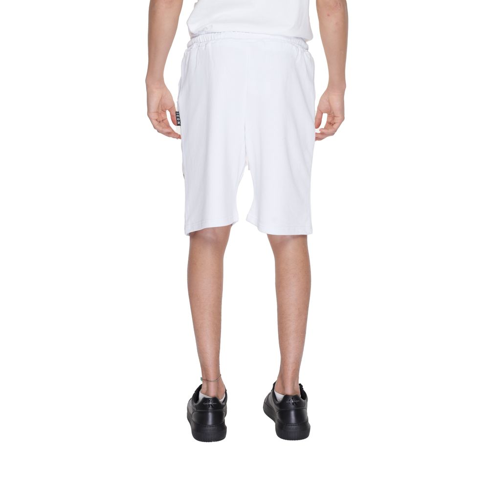 Icon White Cotton Bermuda Shorts Icon