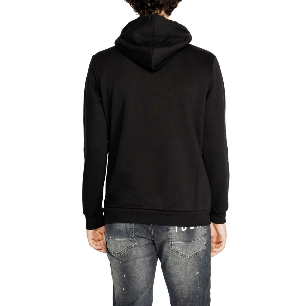 Icon Black Cotton Hoodie