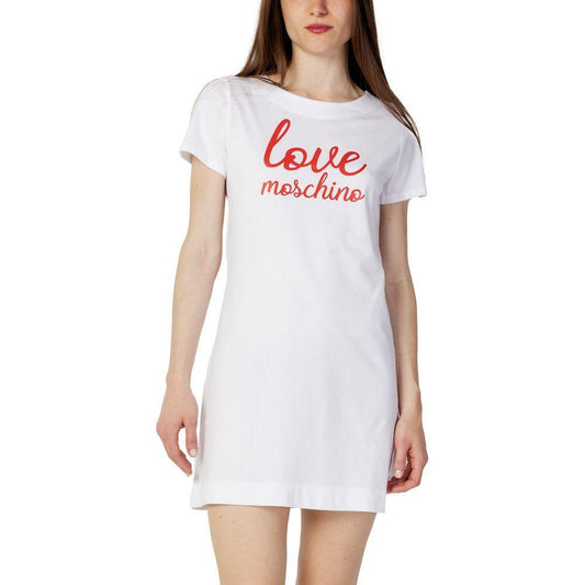 Love Moschino White Cotton Short LO-10219300008-IT40 | XS