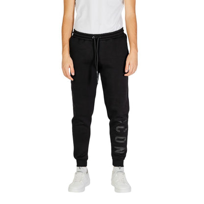 Icon Black Cotton Joggers (Workout Pants) Icon