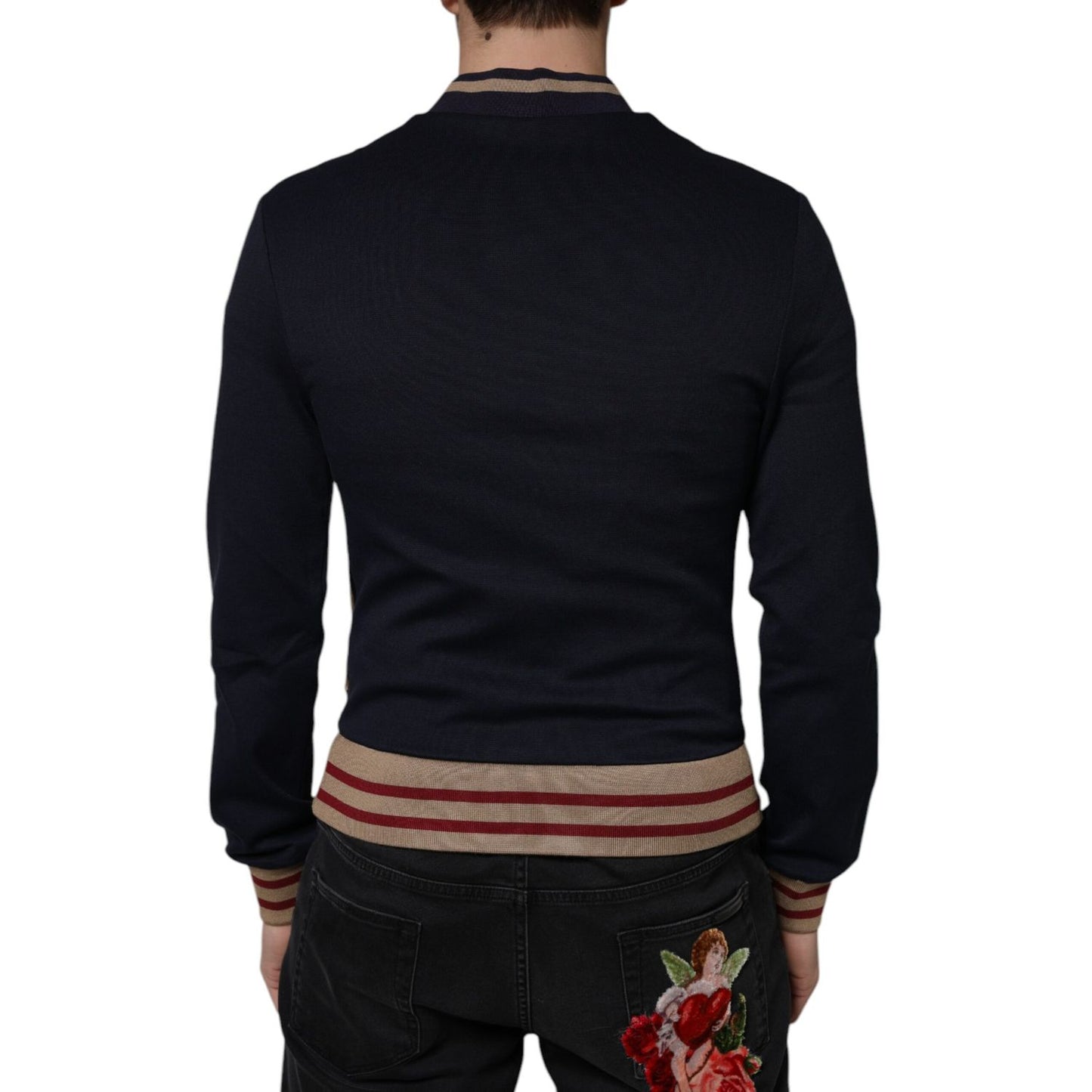Dolce & Gabbana Multicolor #DGMillennials Full Zip Men Bomber Jacket