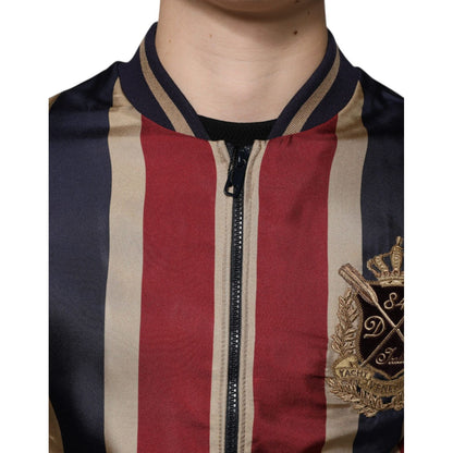 Dolce & Gabbana Multicolor #DGMillennials Full Zip Men Bomber Jacket