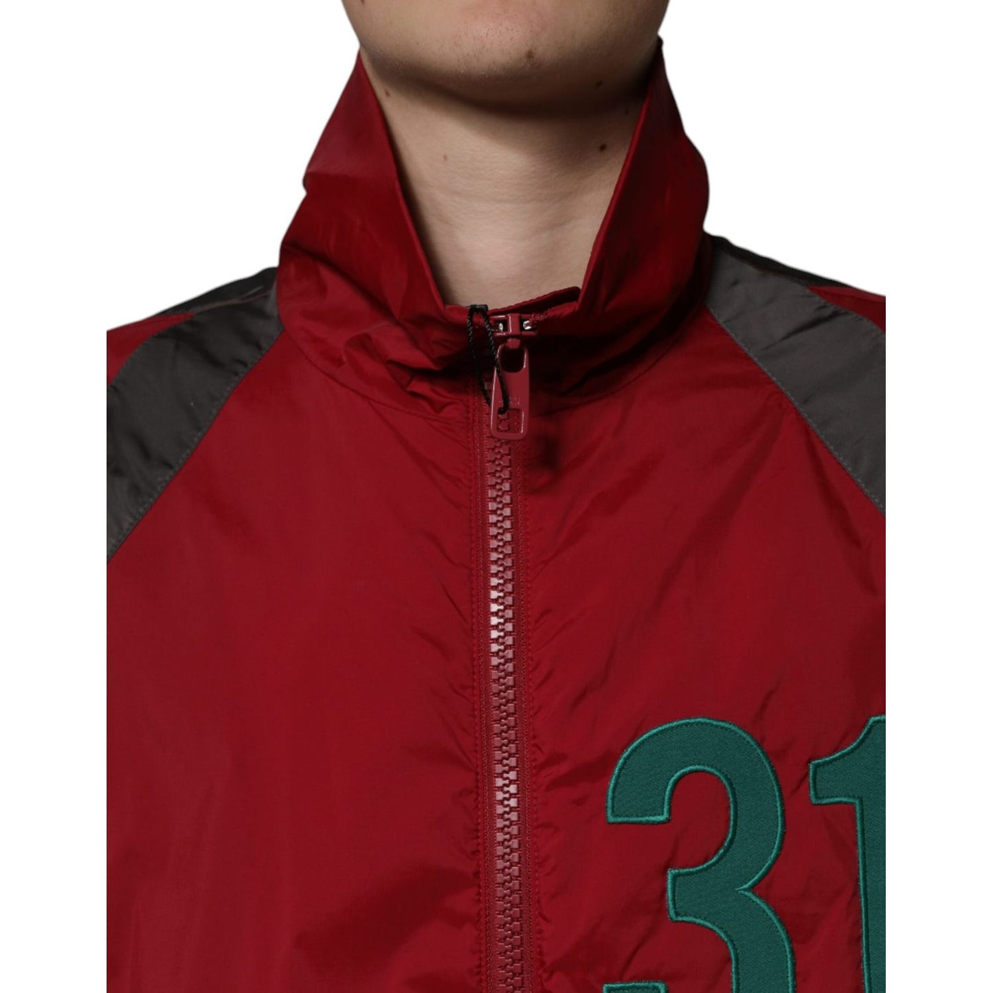 Dolce & Gabbana Multicolor Nylon Full Zip Windbreaker Jacket