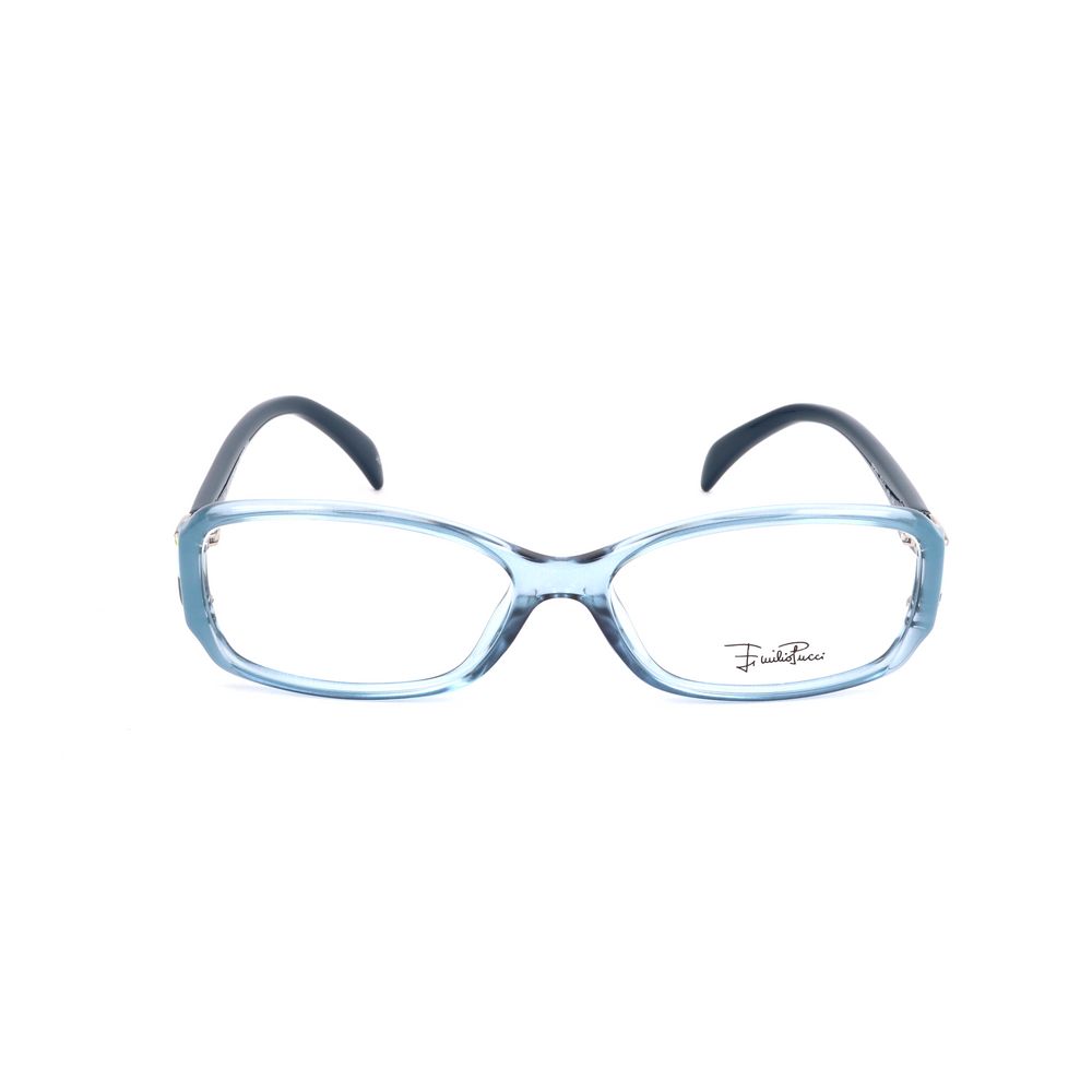 Emilio Pucci Blue Plastic Frames, women's eyewear EP2675462 with measurements 53/15/120 mm, stylish blue design.