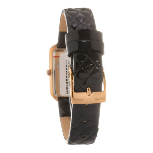 Folli Follie Black Leather Watch FFWF16R026SSNAC