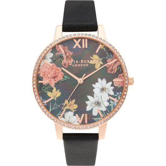 Olivia Burton Black Artificial Leather Watch OBOB16BF31AC