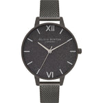 Olivia Burton Black Stainless Steel Watch OBOB16GD49AC
