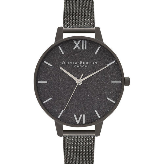 Olivia Burton Black Stainless Steel Watch OBOB16GD49AC