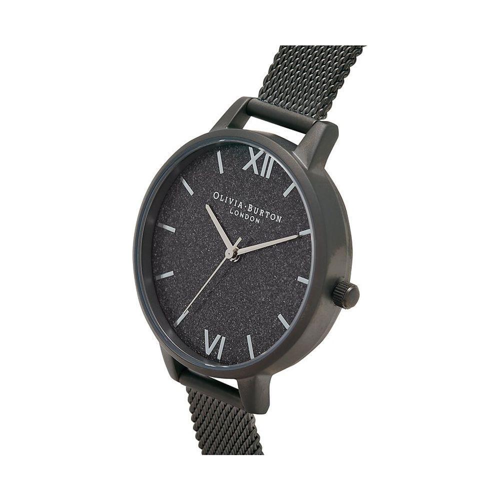 Olivia Burton Black Stainless Steel Watch OBOB16GD49AC