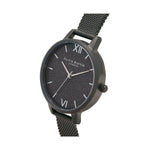Olivia Burton Black Stainless Steel Watch OBOB16GD49AC