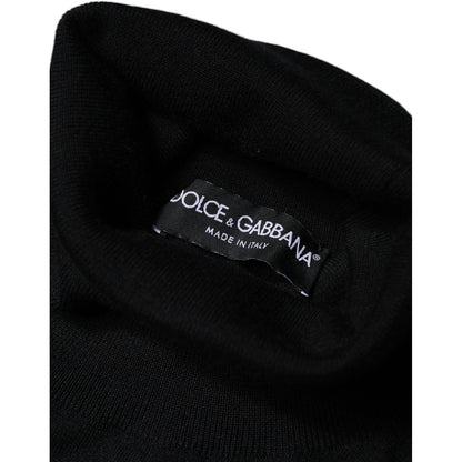 Dolce & Gabbana Black Long Sleeve Turtleneck Pullover Sweater
