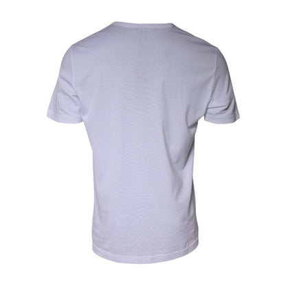 Dolce & Gabbana White Paradiso Cotton Shorts Sleeves T-shirt