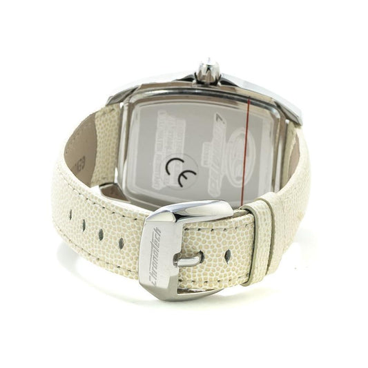 Chronotech White Leather Watch CHCT2039M20AC