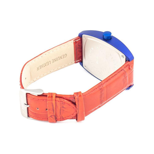 Chronotech Red Leather Watch CHCT2050M05AC
