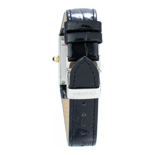 Chronotech Black Leather Watch CHCT7017L01AC