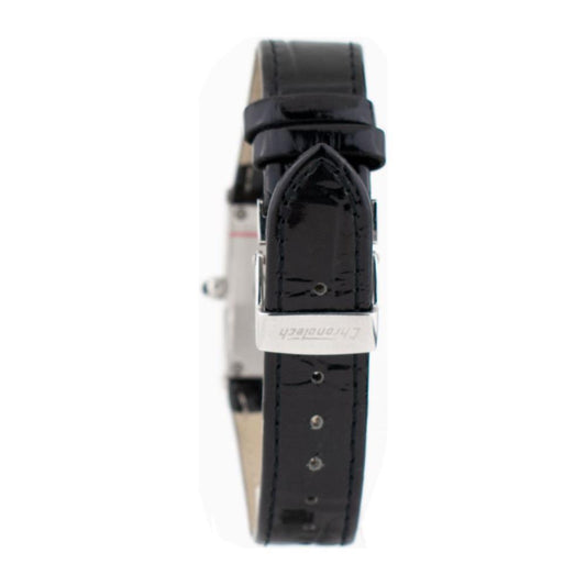 Chronotech Black Leather Watch CHCT7017L04AC